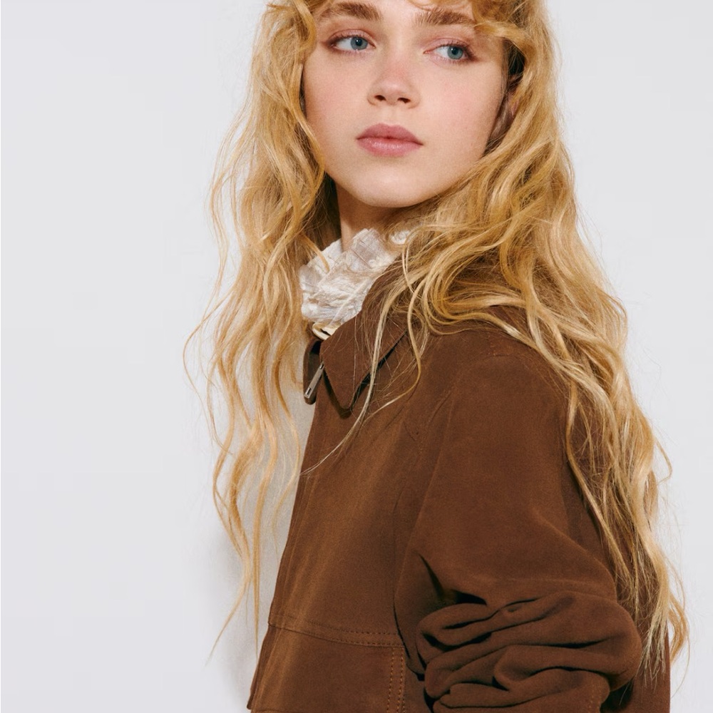 H&M suede Bomber Jacket - Picture 3 of 5